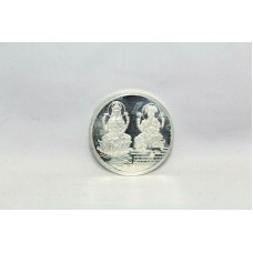 God Godess Laxmi Lord Ganesha Ganesh Pure Silver Fine 999 Coin 10 Grams Hindu